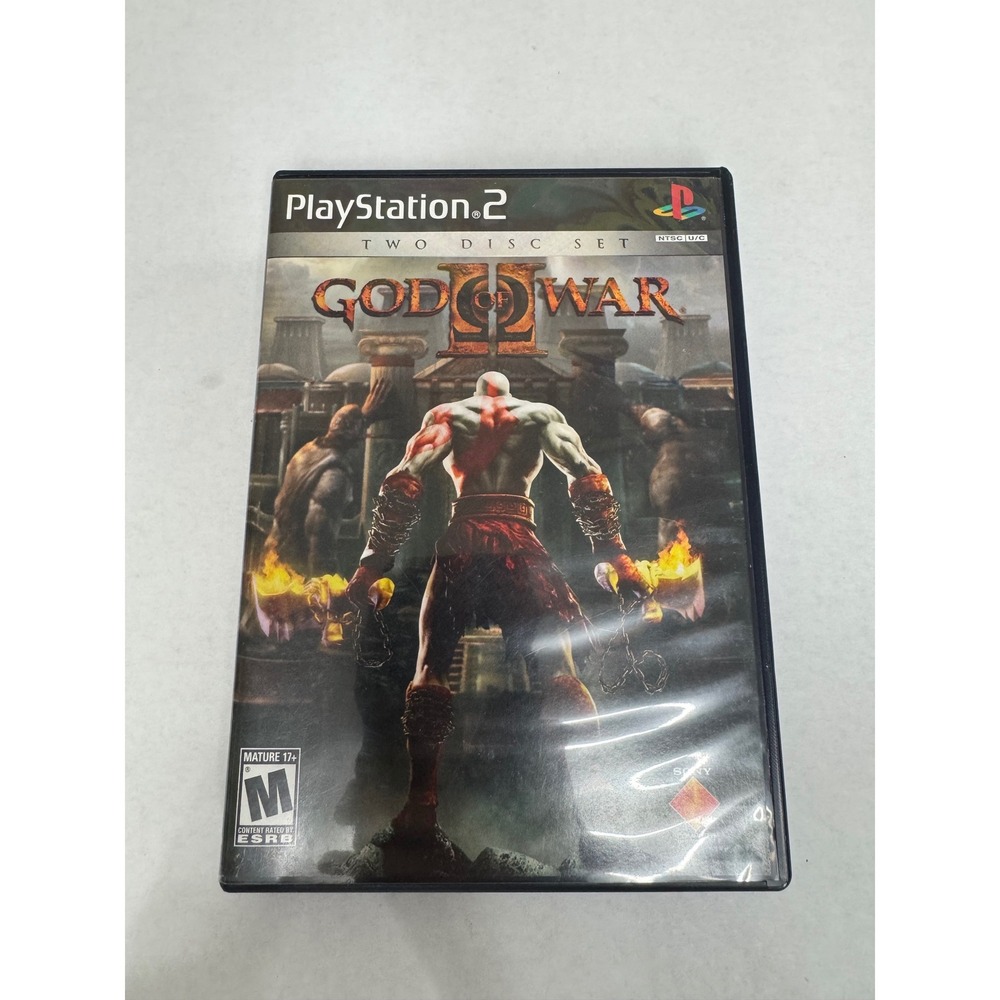 God of War II 2 PlayStation 2 PS2 2007 2-Disc Set CIB SCUS-97481 NTSC U/C